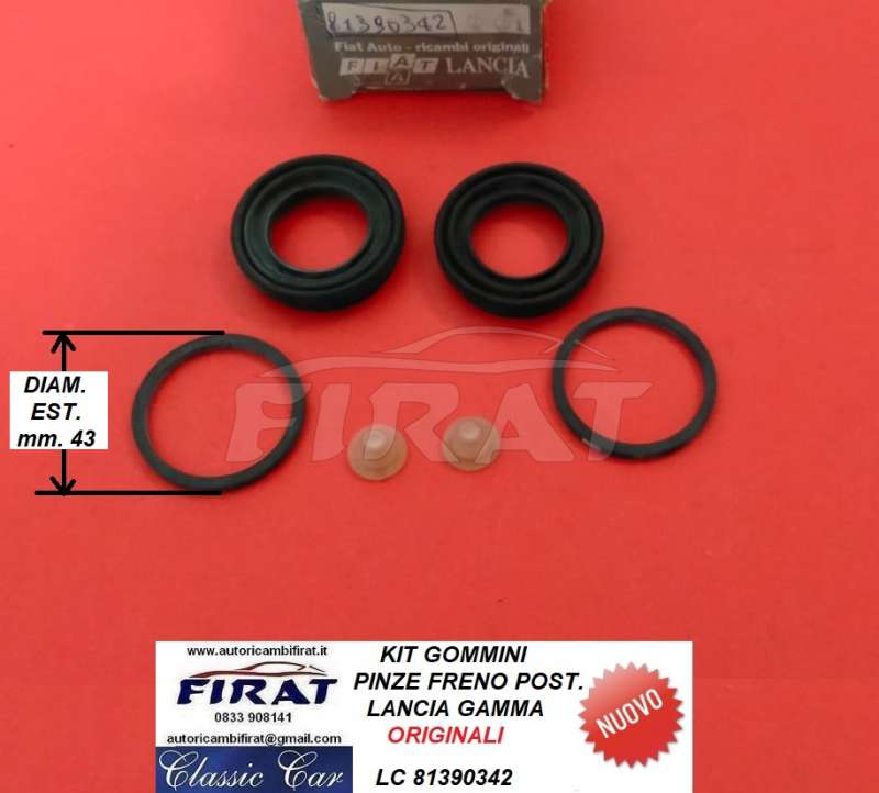 GOMMINI PINZE FRENO LANCIA GAMMA POST. (81390342)